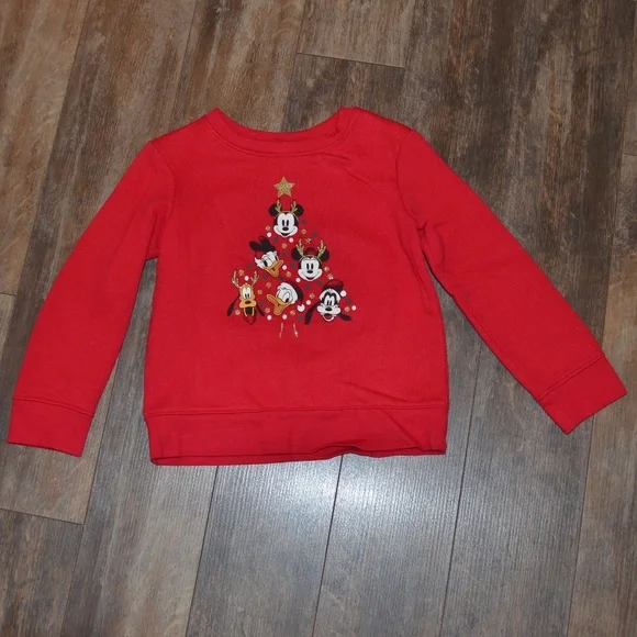 Disney Red Sweatshirt - Christmas - Picture 2 of 7